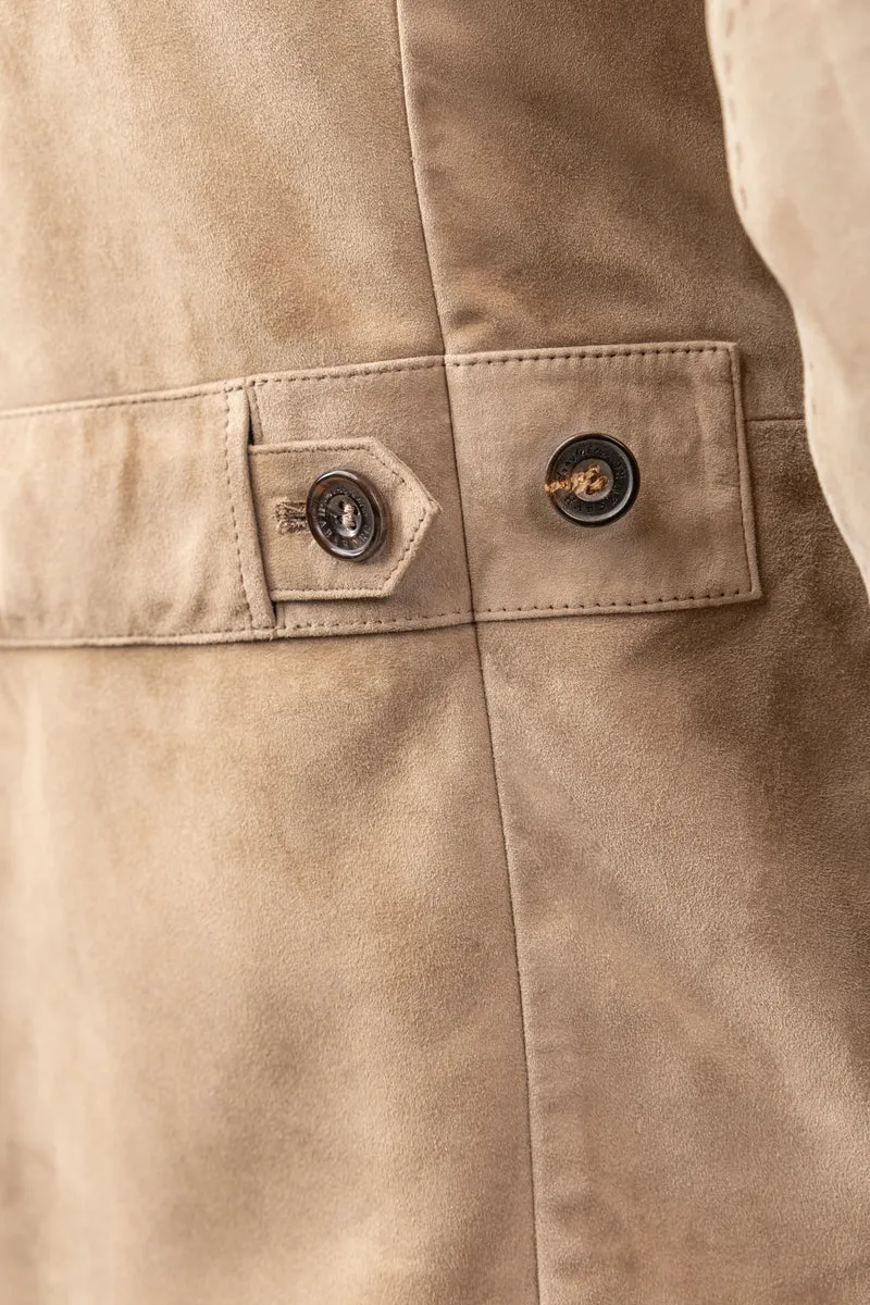 Jacke Silberegg in Veloursleder