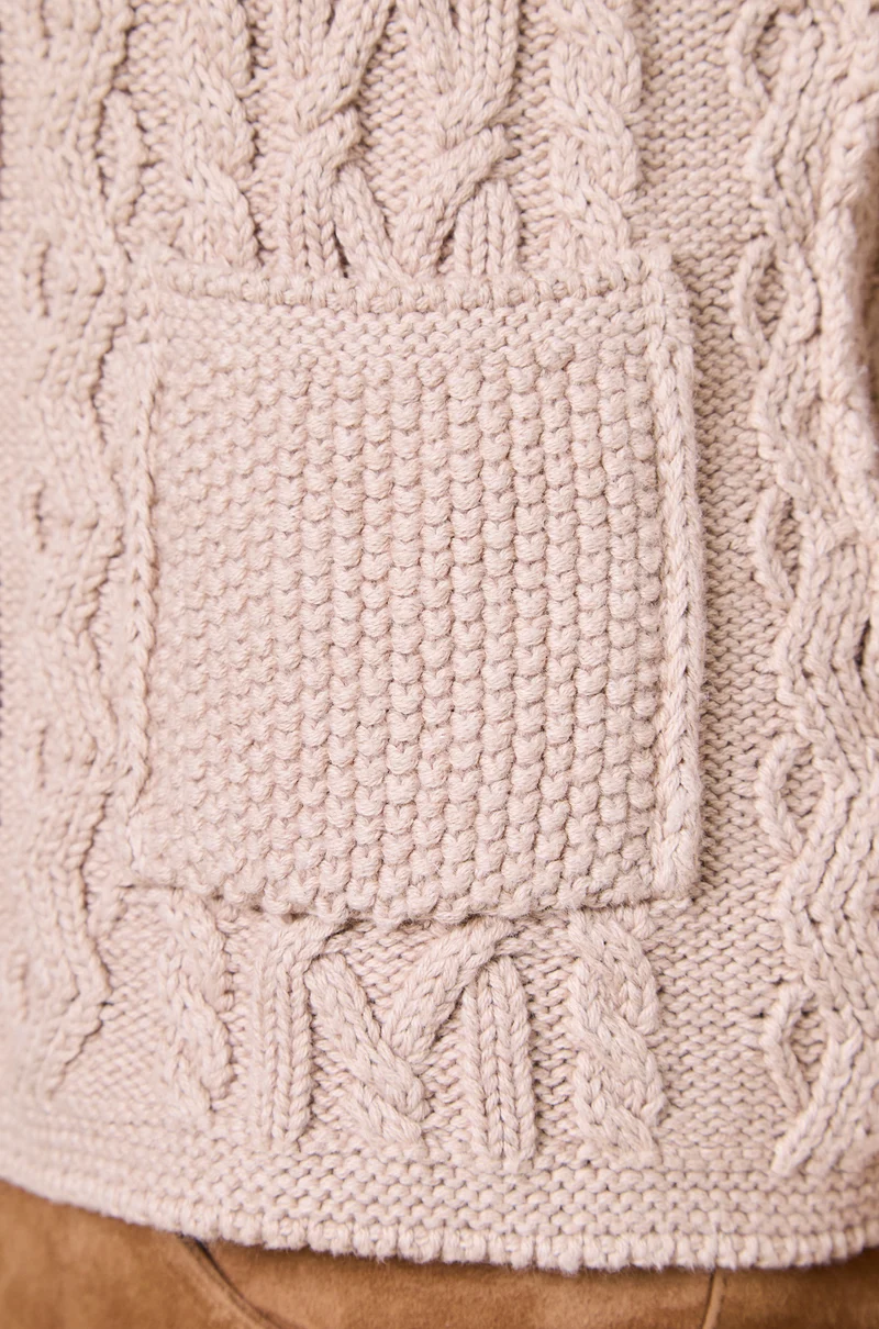Strickjacke Donna in Baumwoll- Cashmere Mix
