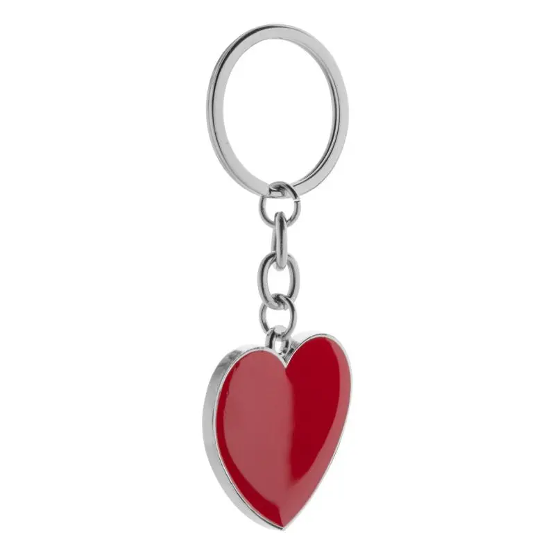 Valentine Liebesschlüsselanhänger in Herzform – Leuchtend Rot