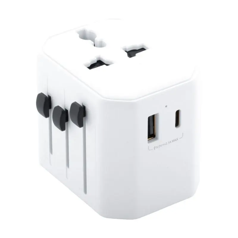 Jetsetter Universaler Reiseadapter - Weltweit Nutzbar - Elegant Weiß