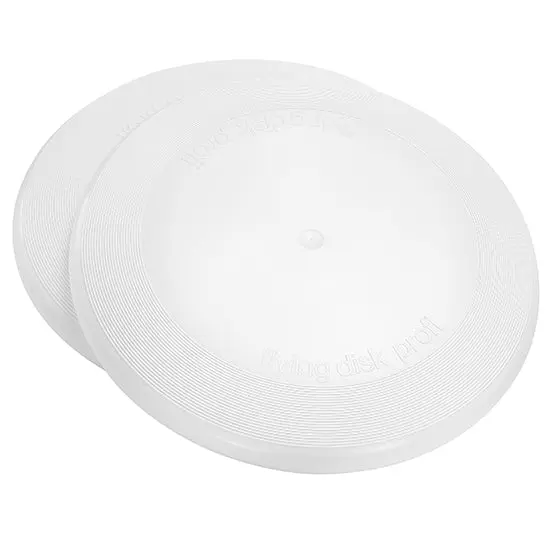 Flying Disk Profi Wurfscheibe, 24 cm Durchmesser in Weiß - Für anspruchsvolle Spieler