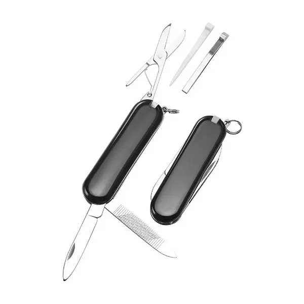 Kompaktes Mini-Taschenmesser in Schwarz - Vielseitig & Robust