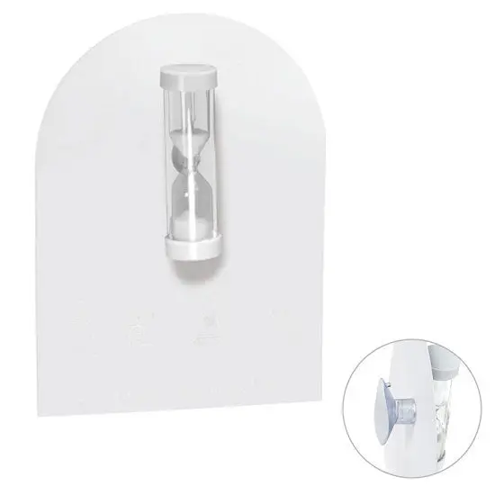 Drehbare Alpha Sanduhr in Weiß - Innovativ & Stilvoll