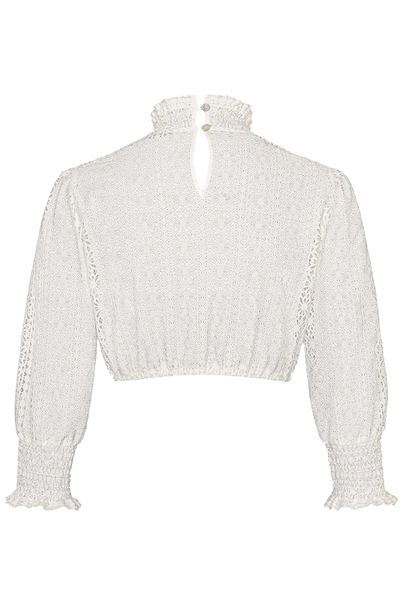 Dirndlbluse hochgeschlossen