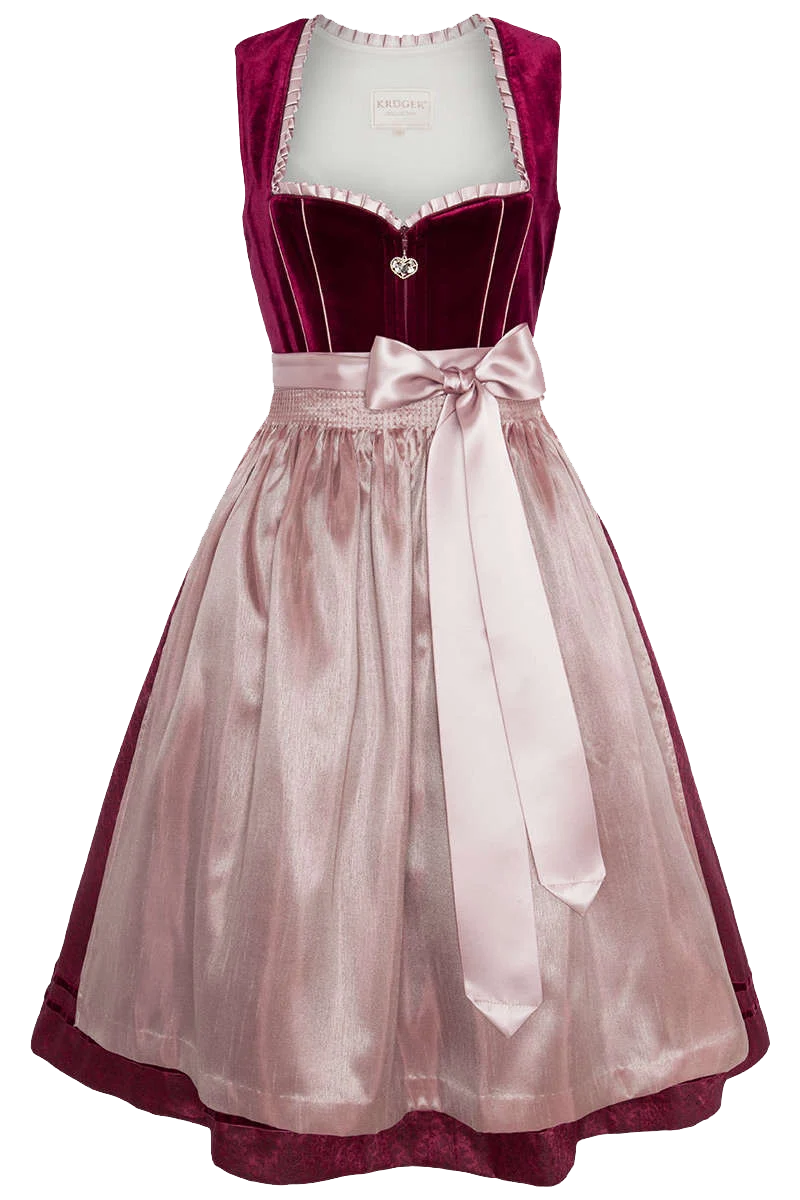 Midi-Dirndl Perlenschürze