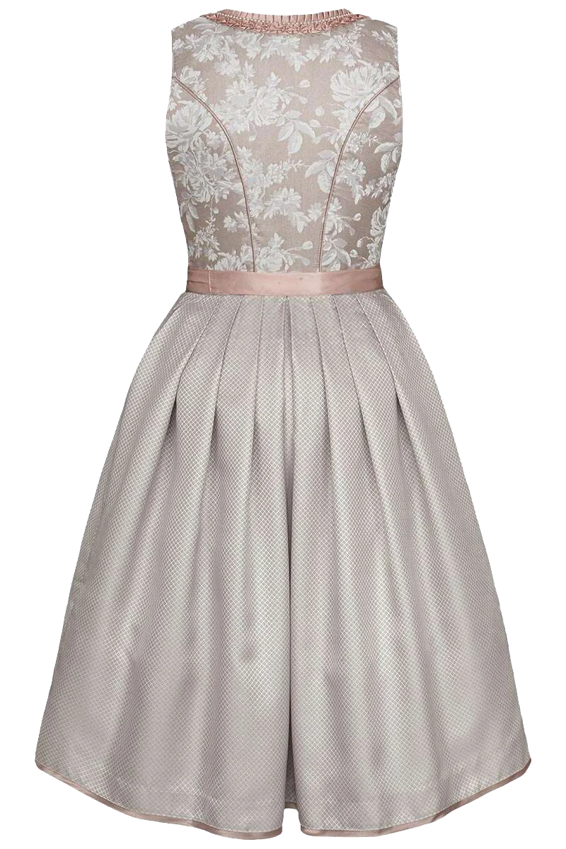 Midi-Dirndl mit Spitzenschürze