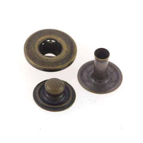 Druckknopf Sport Line Silberfarben 12 mm – Metallknopf NK-20