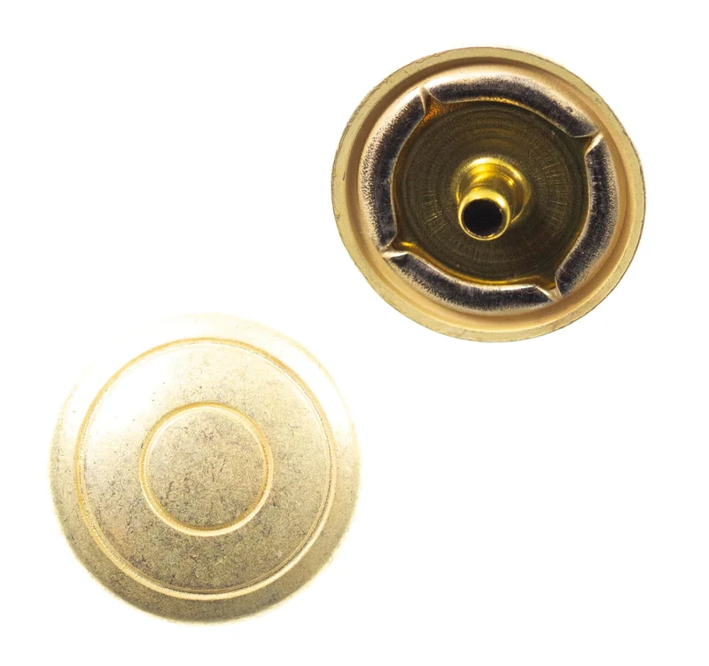 Druckknopf Kreise Silber 18 mm – Metallknopf NK-21