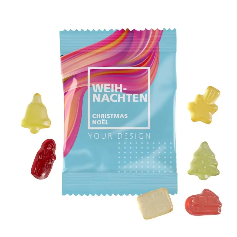 Weihnachtliche Fruchtgummi 10g Tüten – Festlicher Genuss