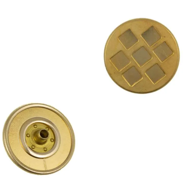 Druckknopf Kachelmuster Goldfarben – Metallknopf NK-5