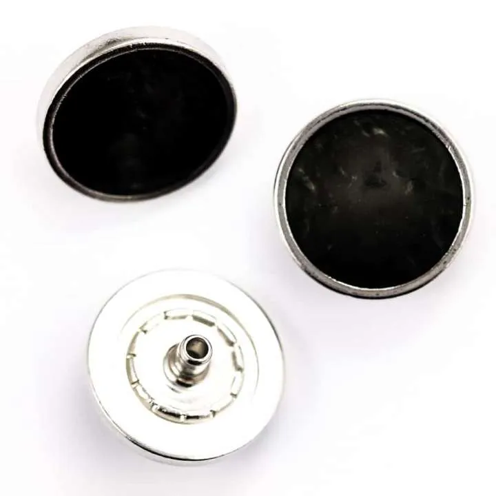 Druckknopf Perlmuttoptik Schwarz 5 mm – Metallknopf NK-120