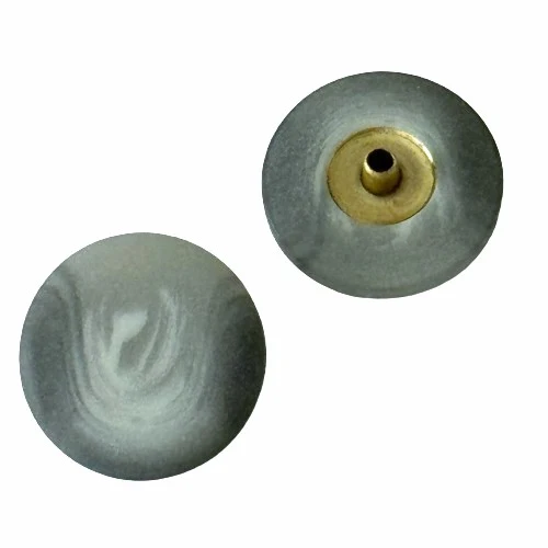 Druckknopf Grau – Metall-Hornimitat Druckknopf NK-66