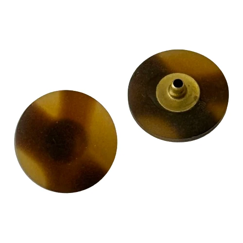Druckknöpfe Hornimitat NK-66-Bernstein