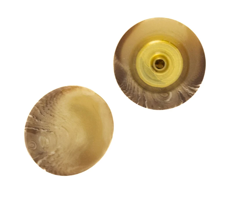 Druckknopf Hornimitat Braun-Beige 3 mm – Metallknopf NK-66