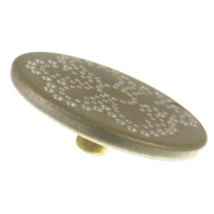 Druckknopf Blumenmuster Goldfarben 5 mm – Metallknopf NK-47