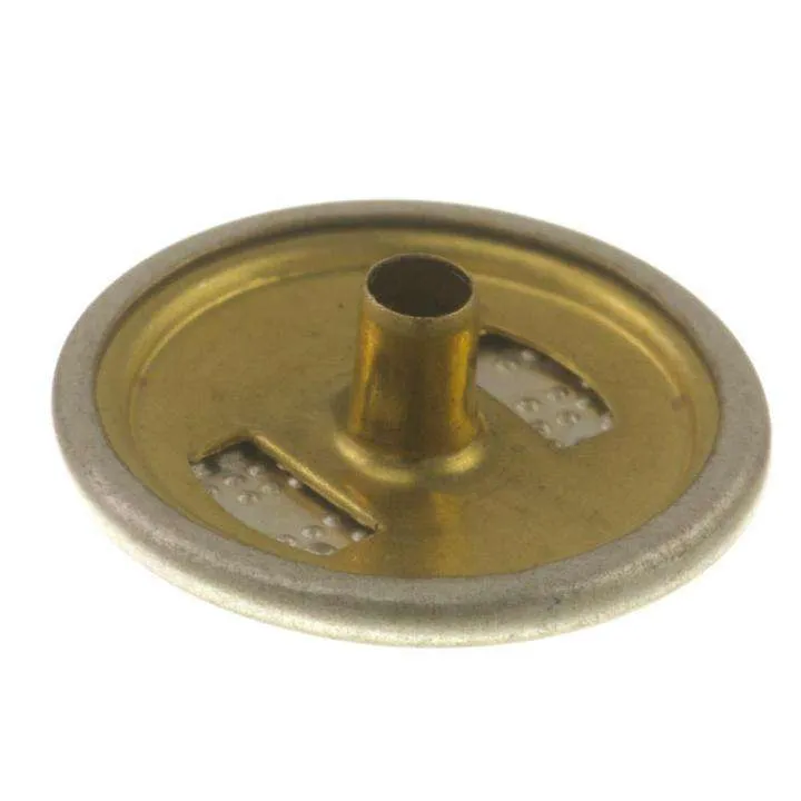 Druckknopf Blumenmuster Goldfarben 5 mm – Metallknopf NK-47