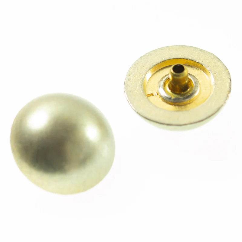 Druckknopf Halbkugel Gold-Patina – Metallknopf NK-192