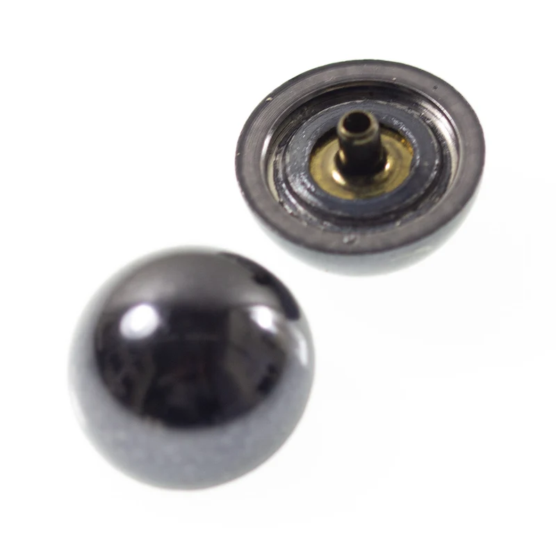 Druckknopf Halbkugel Schwarz – Metallknopf NK-191