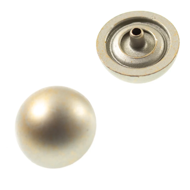 Druckknopf Halbkugel Goldfarben – Metall-Kunststoffknopf NK-191