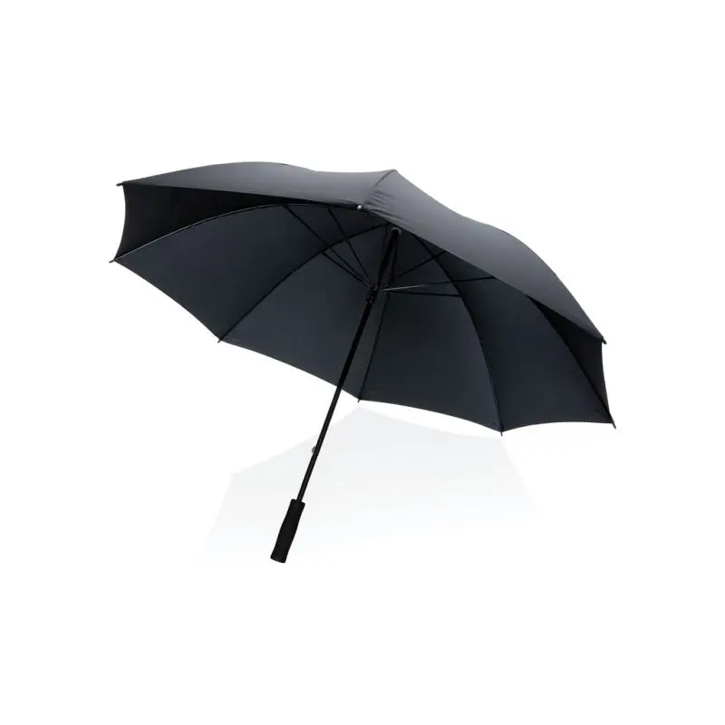 30 Impact AWARE™ RPET 190T Sturmfester Schirm - Schwarz Umweltfreundlich & Langlebig