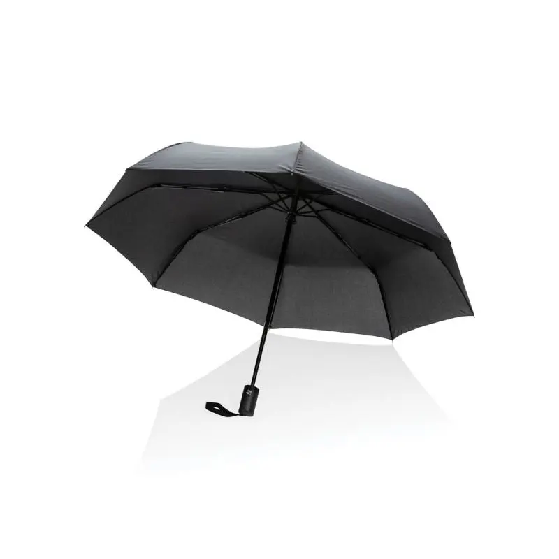 Kompakter Schwarz Mini-Schirm aus RPET - Impact AWARE™, 20.5 Zoll
