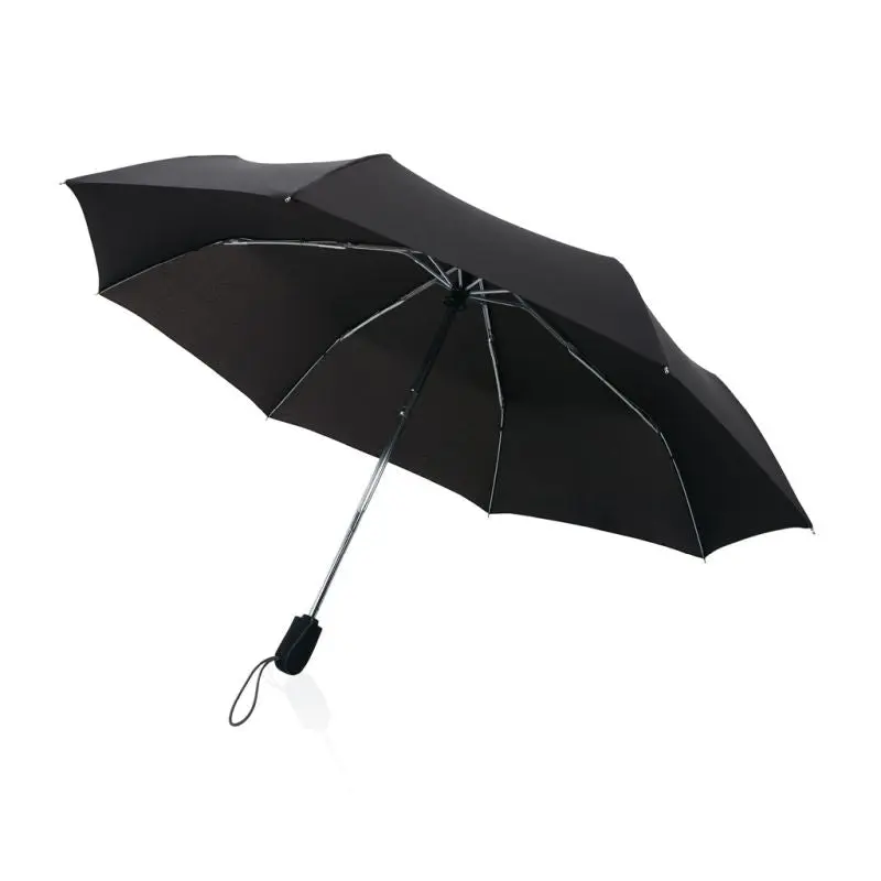Swiss Peak AWARE™ Traveller 21 Automatikschirm - Schwarz Stilvoll & Zuverlässig Premium-Regenschutz