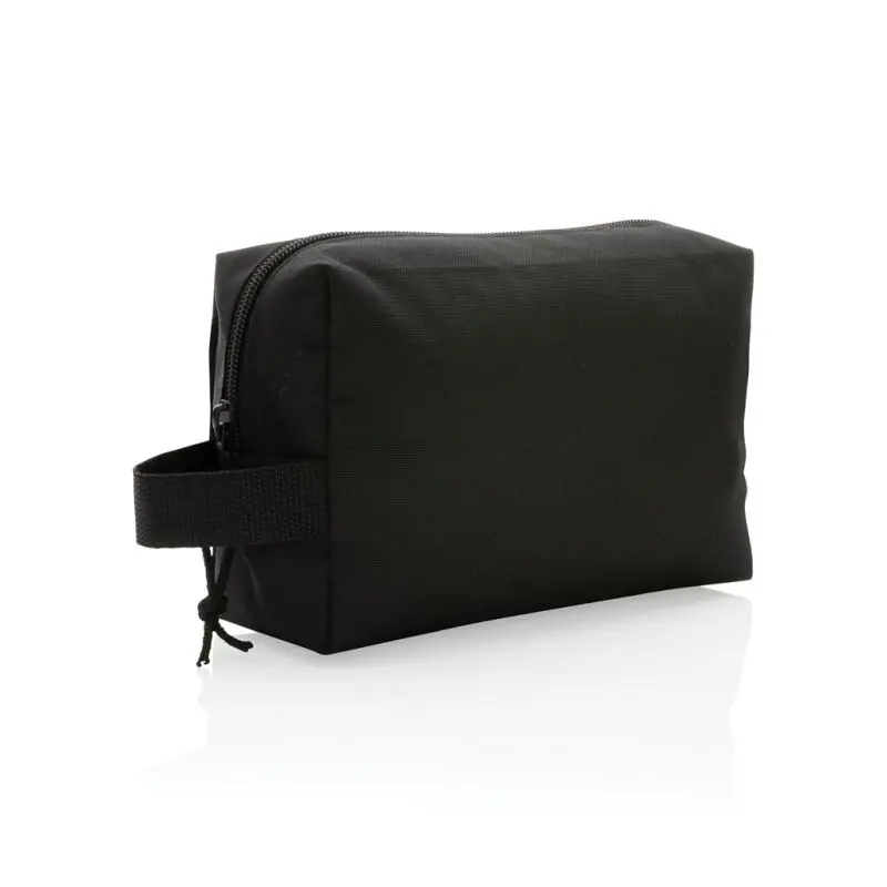 Impact AWARE™ Basic RPET Kulturtasche in Schwarz - Umweltbewusst, 100 Zeichen