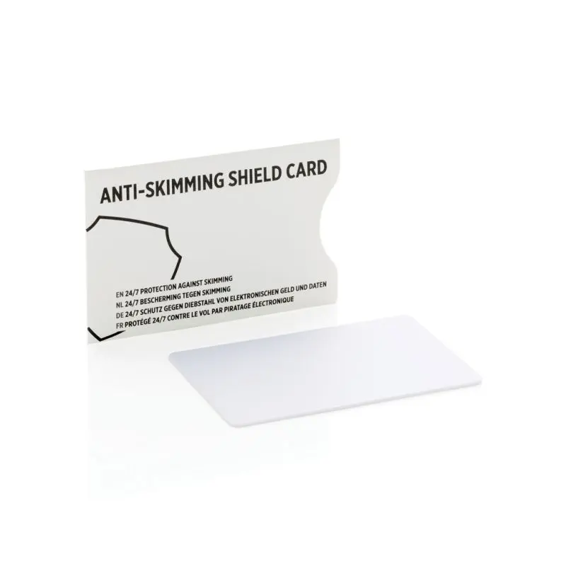 RFID Anti-Skimming-Karte mit aktivem Störsenderchip - Reinweiß