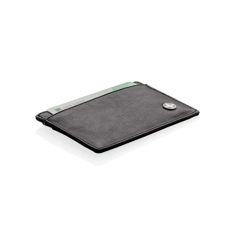 Schwarzer RFID-Schutz Kartenhalter - Anti-Skimming & Sicher