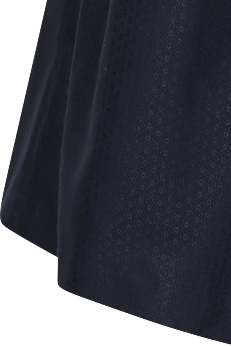 Midi-Samtdirndl mit abnehmbaren Flügelärmeln Hochwinkel 70cm - midnight