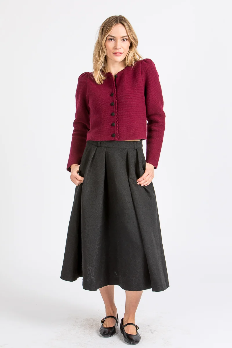 Almliebe Strickjacke Owingen bordeaux