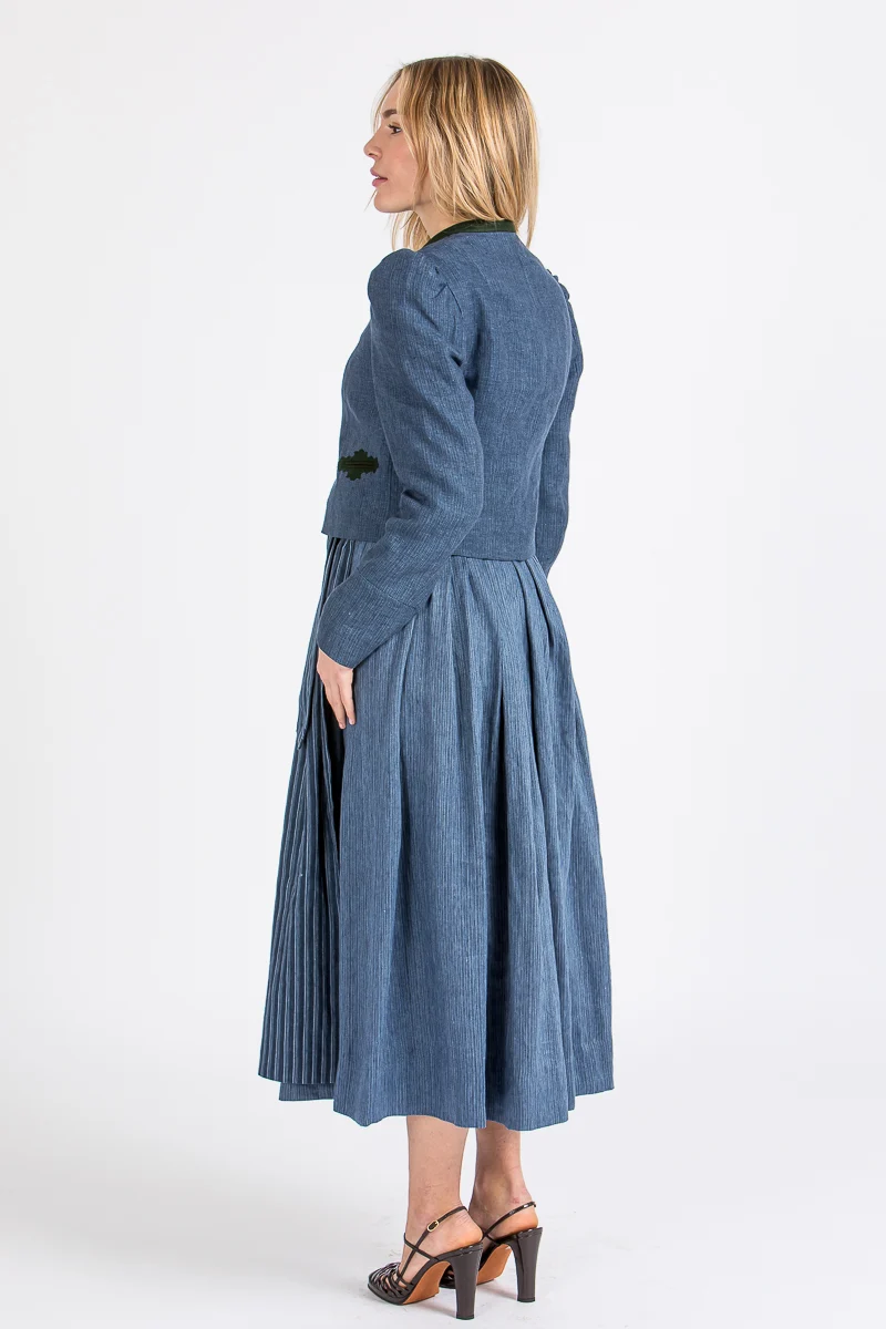 Gottseidank Trachtenjacke Flora Mao Blau