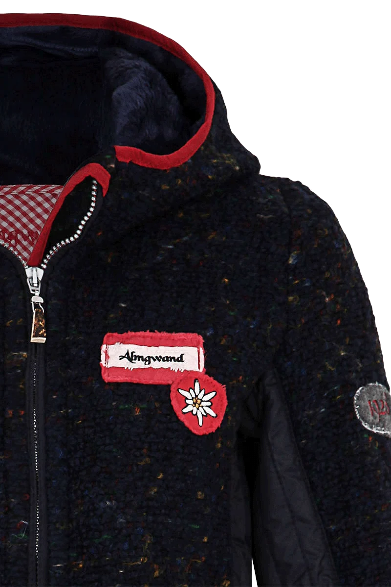 Damen Trachten-Jacke kurz mit Kapuze