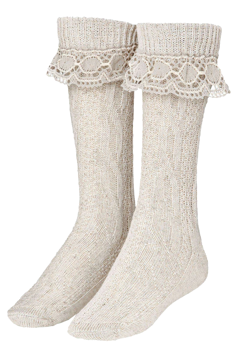 Damen Strumpf mit Spitze