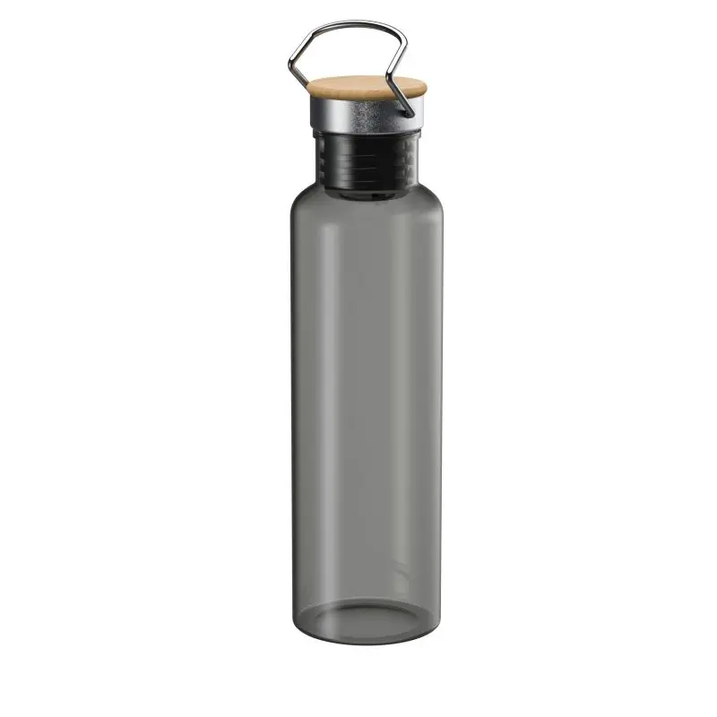 Graue Trinkflasche Cascada, 0,8 l - Robuste Wasserflasche für aktive Lebensstile