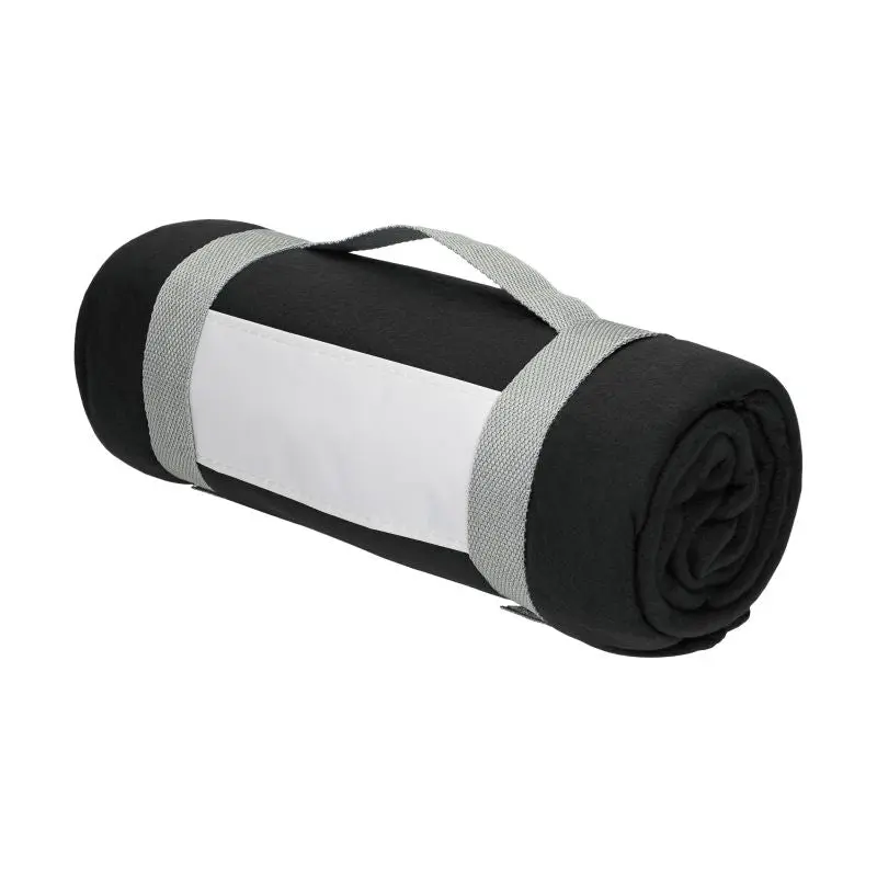 Fleecedecke Basic, 150x120 cm - Schwarze, vielseitige Decke für Zuhause und unterwegs
