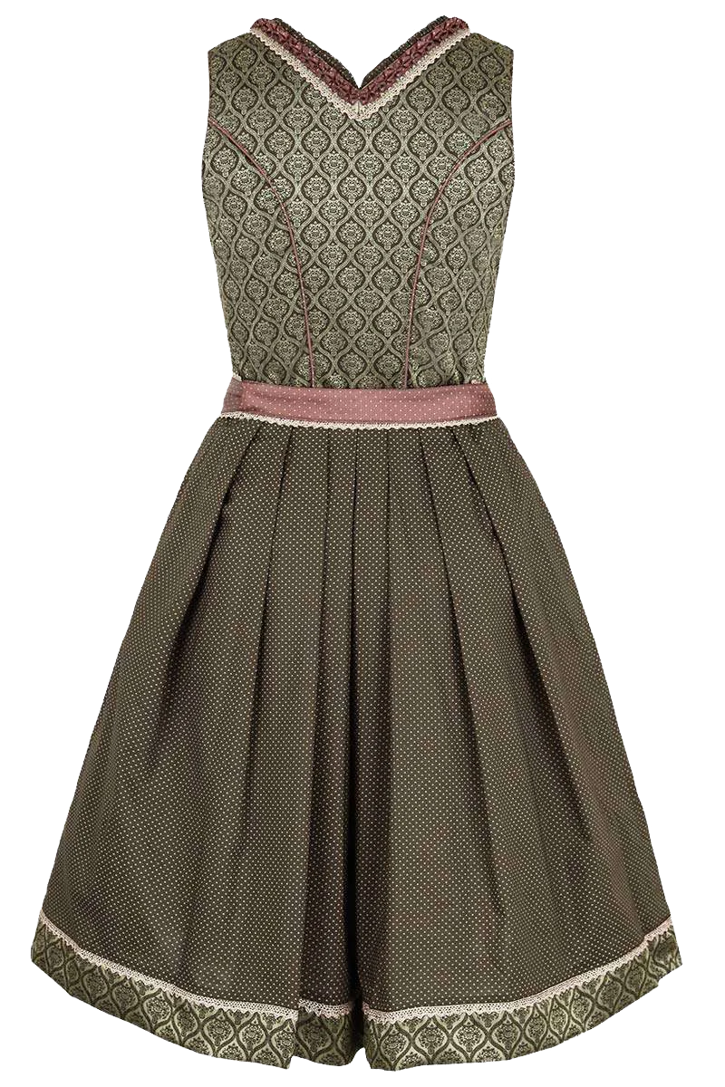 Mini-Dirndl dunkelgrün
