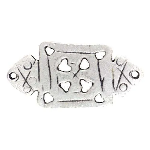 Trachtenapplikation Silberfarben – Metall TA-208