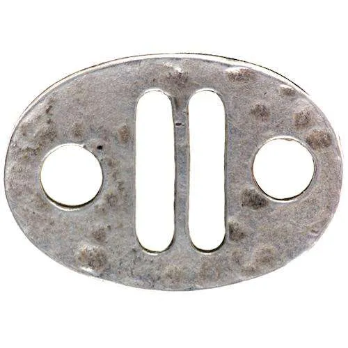 Trachtenapplikation Zierschnalle Silberfarben – Metallapplikation TA-43