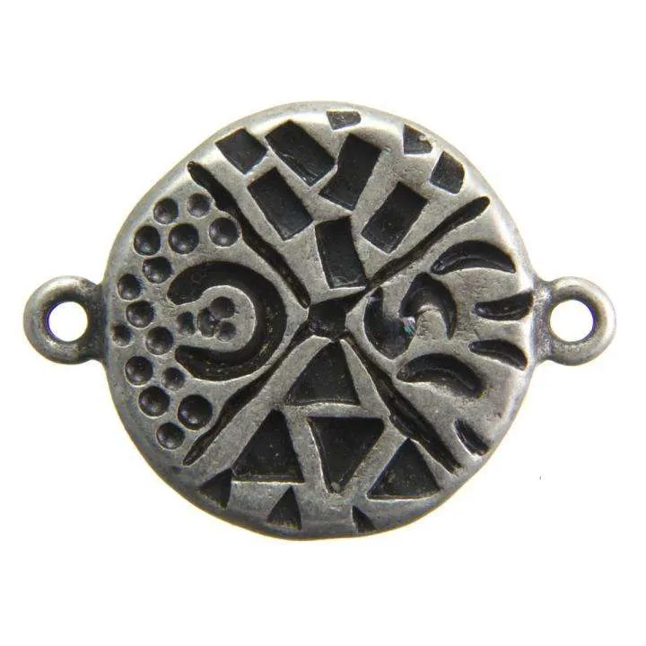 Trachtenapplikation Altsilberfarben – Metallapplikation TA-108