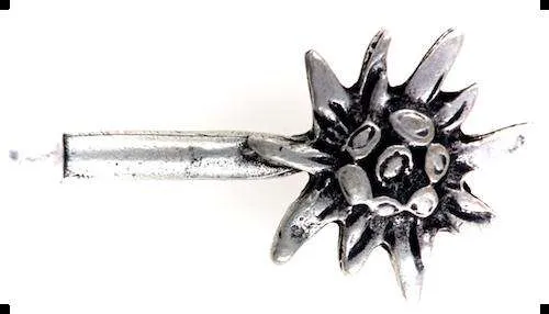 Trachtenapplikation Altsilberfarben – Metallapplikation TA-103