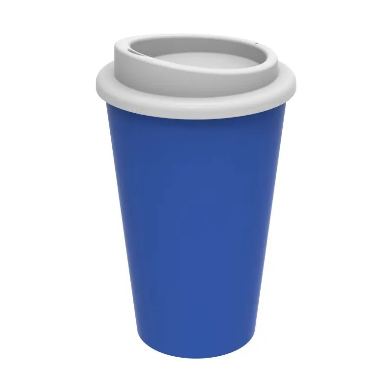 Premium Kaffeebecher 350ml in Standard-Blau und Weiß: Stilvoll & Vielseitig