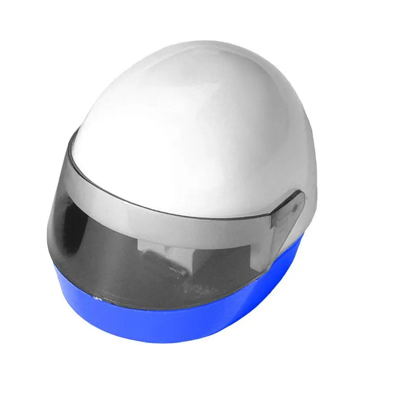 Spitzmaschine 'Helm' in Weiß-Blau - Scharf & Langlebig für Stifte