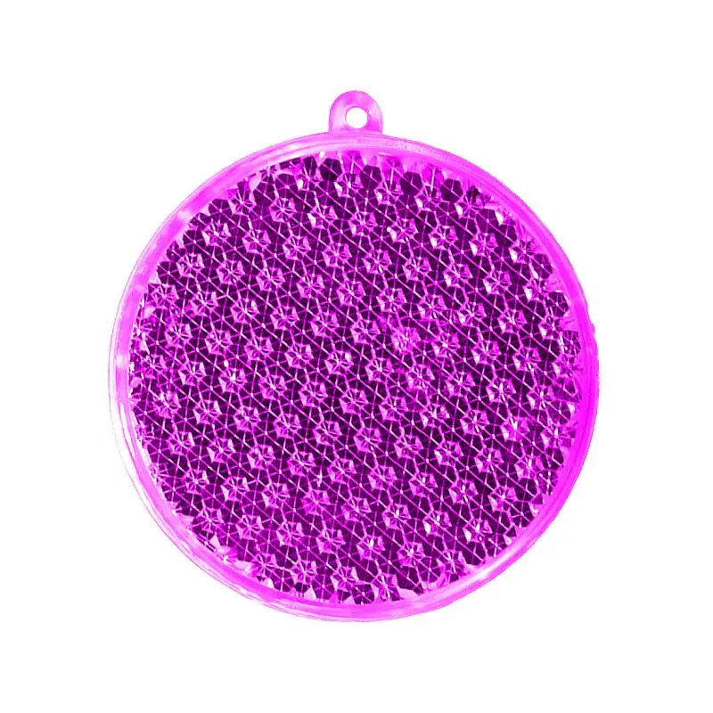 Reflektor Rund Transparent-Pink - Sichtbarkeitssteigerndes Sicherheitszubehör
