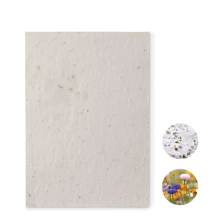 A5-Bogen aus Wildblumensamenpapier