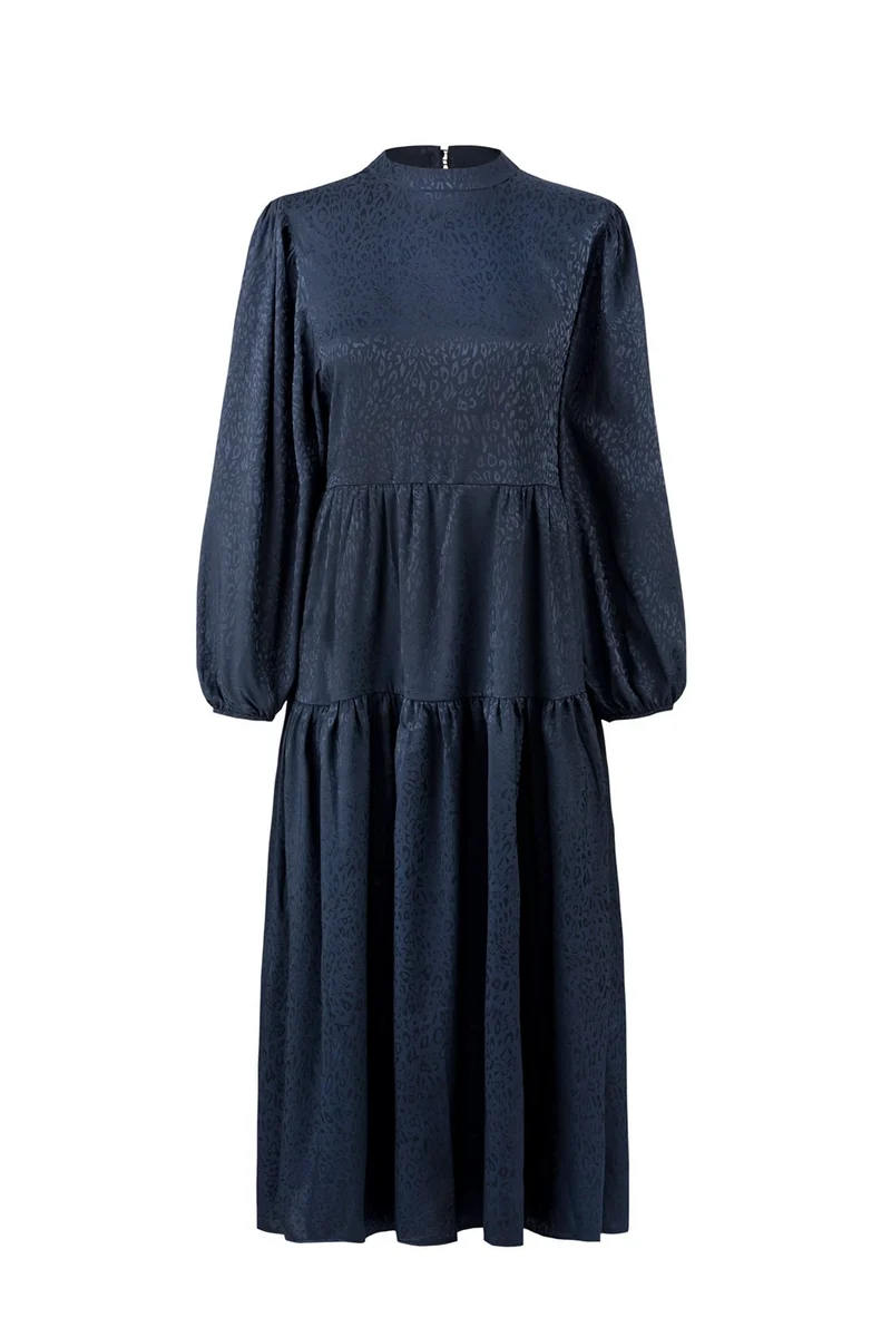 VOLANT MIDI KLEID LEO ONESIZE CORAL