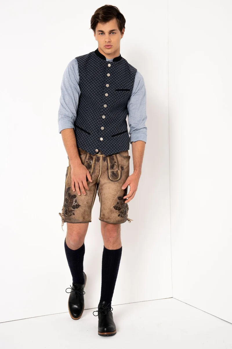 TRACHTENHEMD SLIMFIT HELLBLAU MELANGE