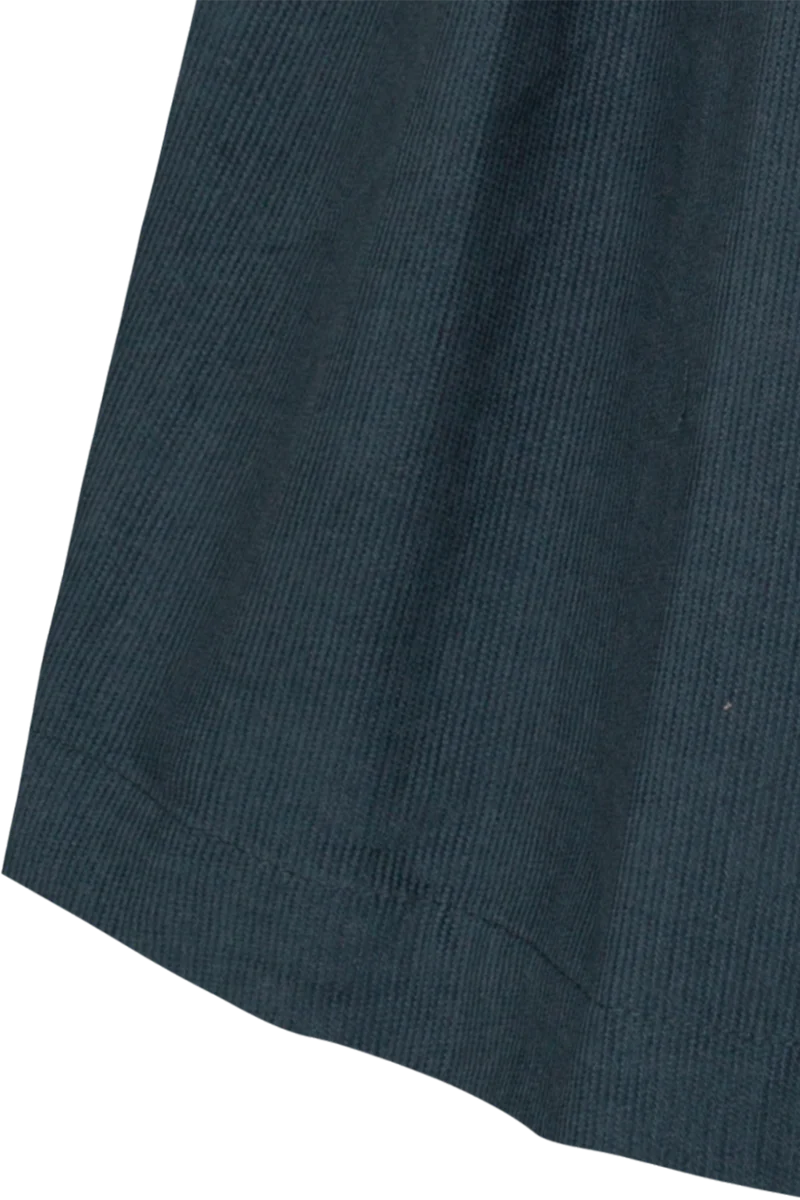Kinderdirndl aus Cord mit Bluse - blau