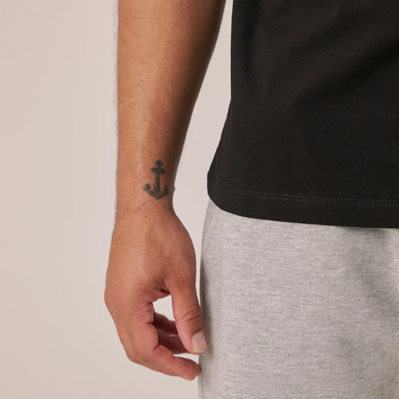 Basic T-Shirt Herren | Schwarz