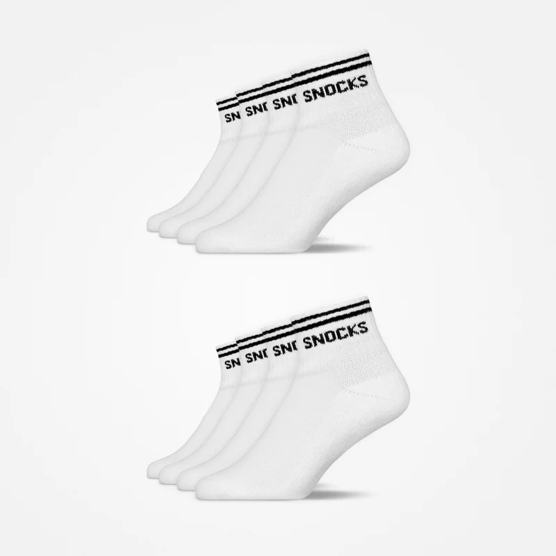Retro Sneaker Socken | Weiß (Streifen)
